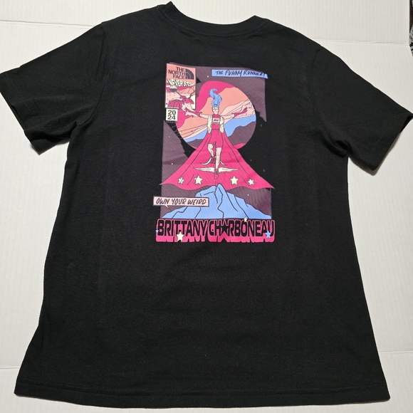 NWT The North Face Cotton Boys Graphic Tee NF0A8B1J4O91-M Black Size M (10) - Picture 5 of 10